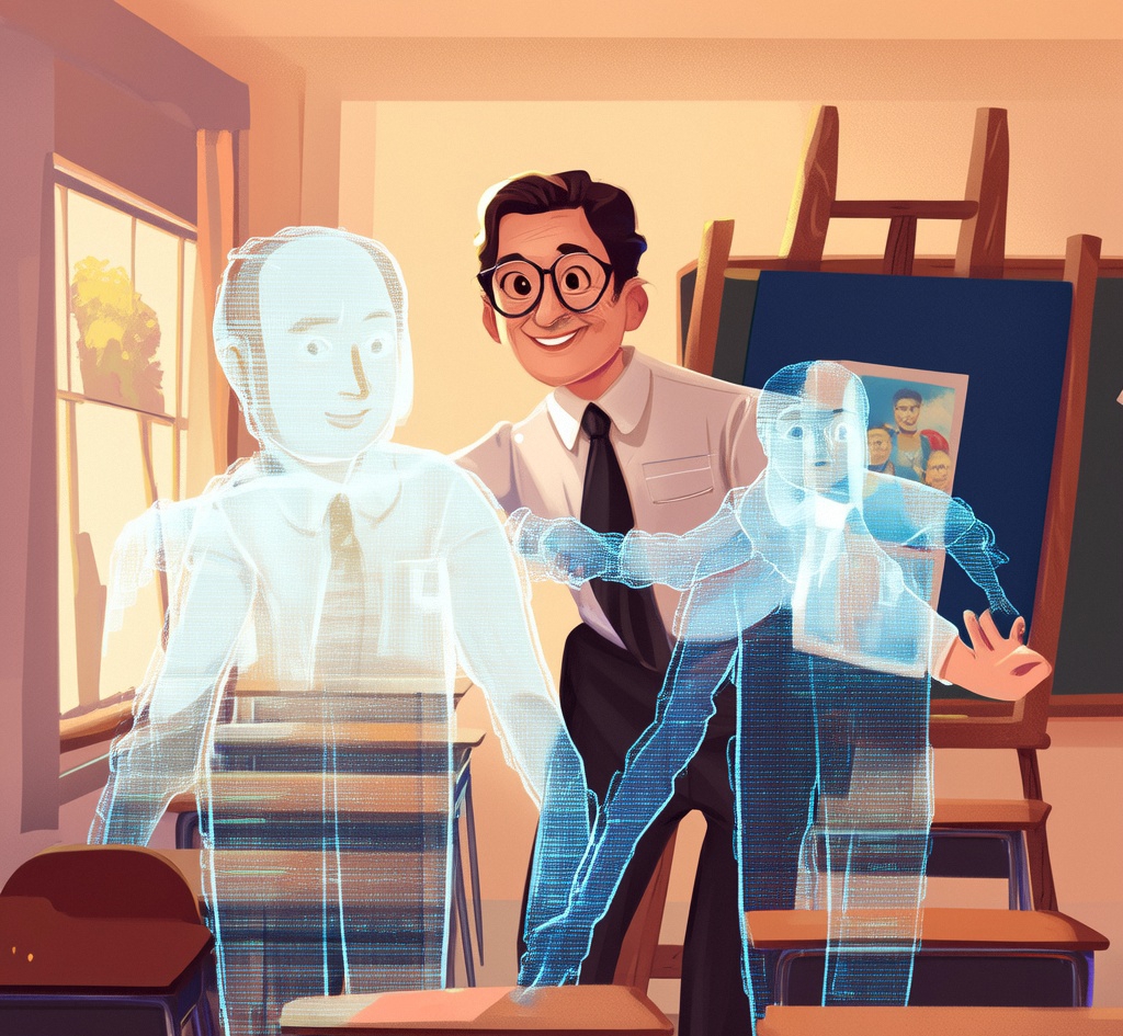 罗老师趣味故事：我的AI数字人分身诞生后的惊喜与思考！